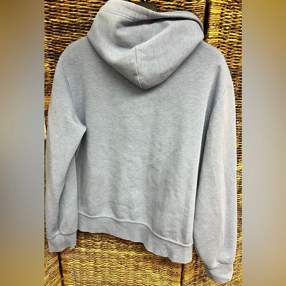 Polo by Ralph Lauren Blue Double‎ Knit Full Zip-Up Hooded Sweatshirt-Large